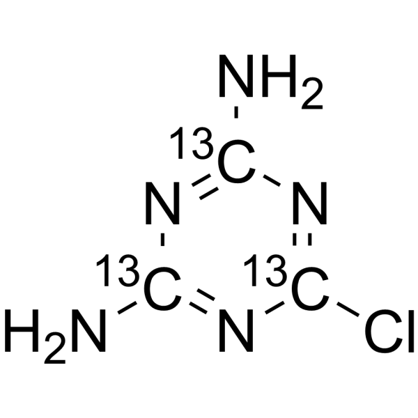 6-Chloro-1,3,5-triazine-2,4-diamine-13C3 1216850-33-7